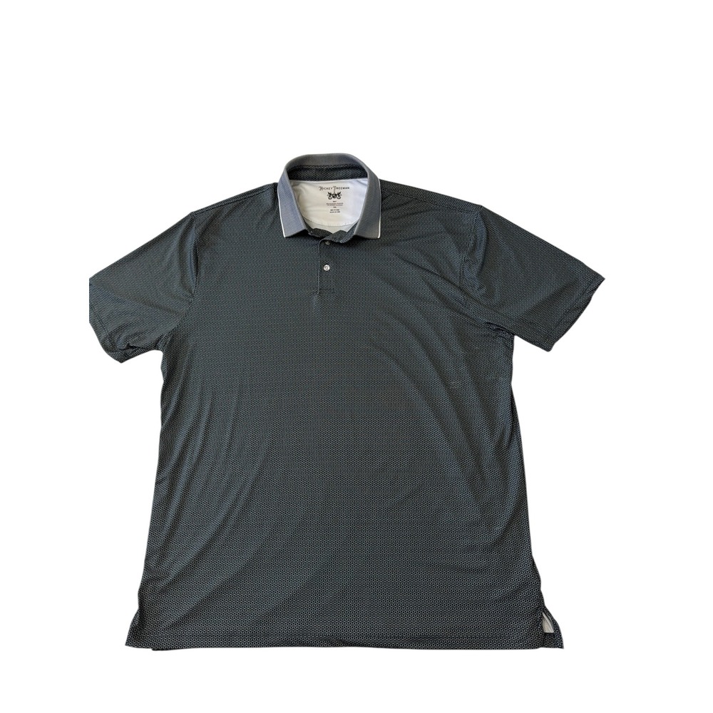 Hickey Freeman Golf Polo‎ Shirt XXL Green Performance Stretch